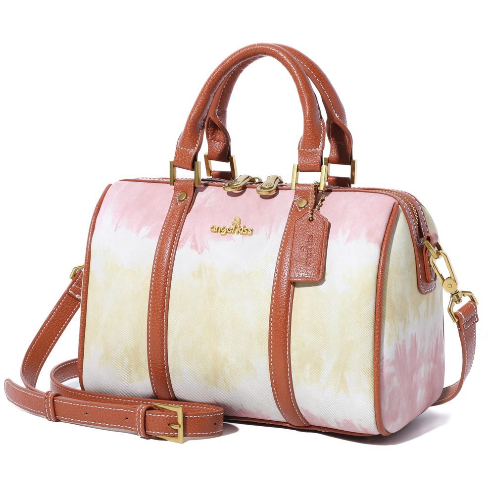 Stylish Satchel Purses And Handbags Vegan Textured Boston Barrel Satchel Top